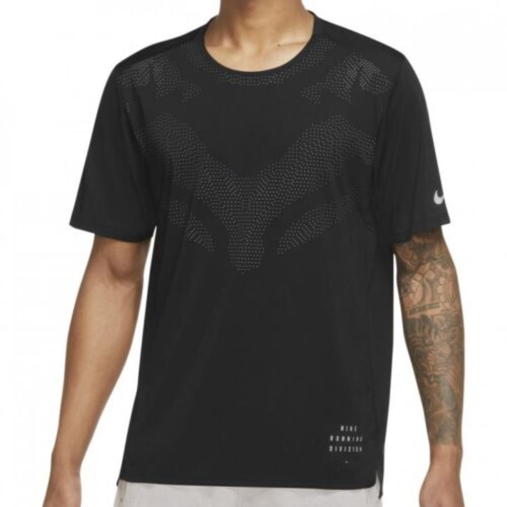 Nike Run Division Rise 365 Black Reflective Running Top